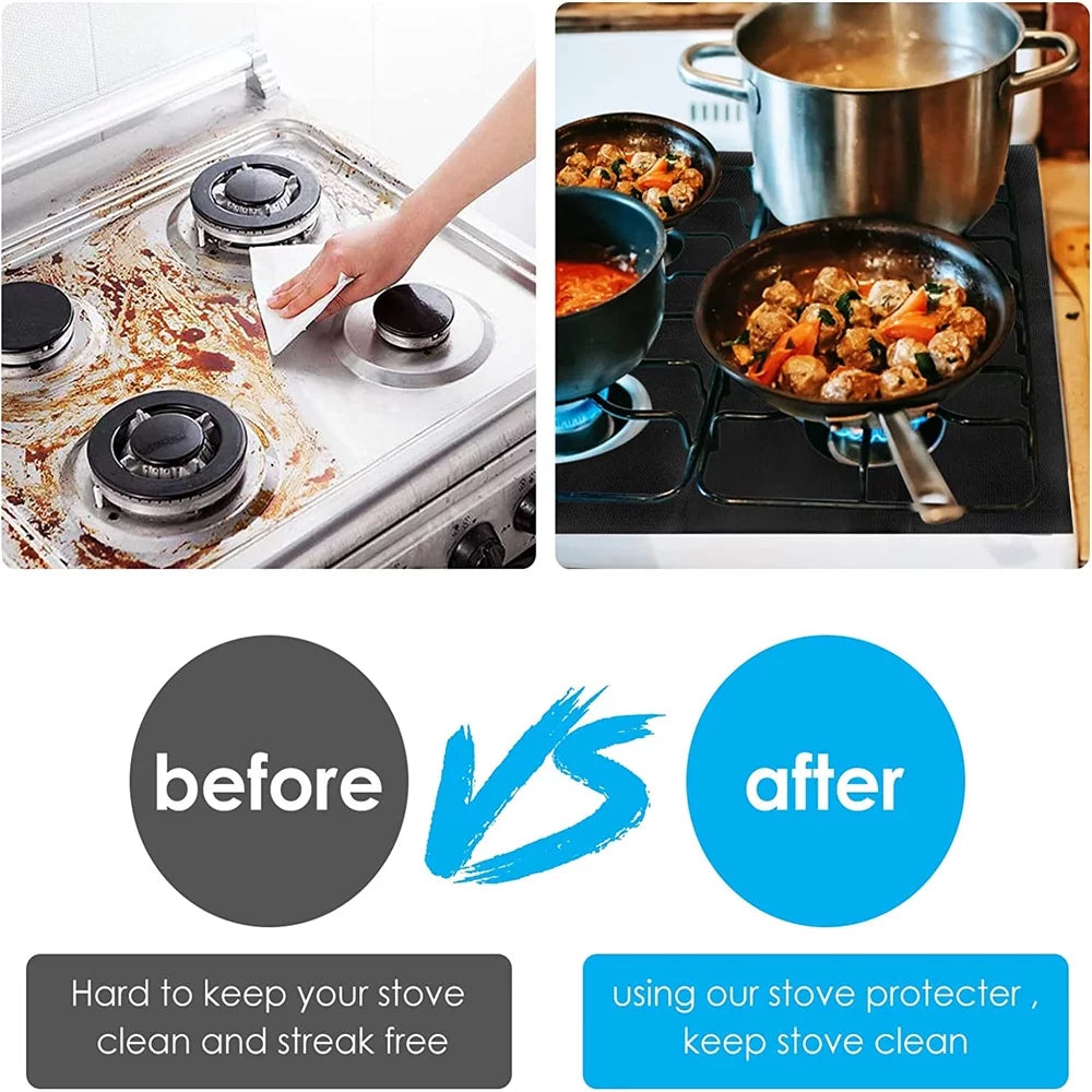 3pcs Gas Range Stove Top Burner Protectors N86870