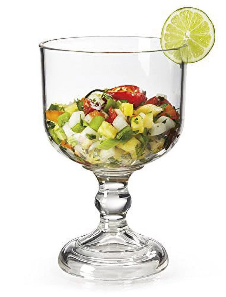 Shatterproof Heavy-Duty Plastic Schooner, BPA Free, 36 Ounce, Clear (Set of 12) F814