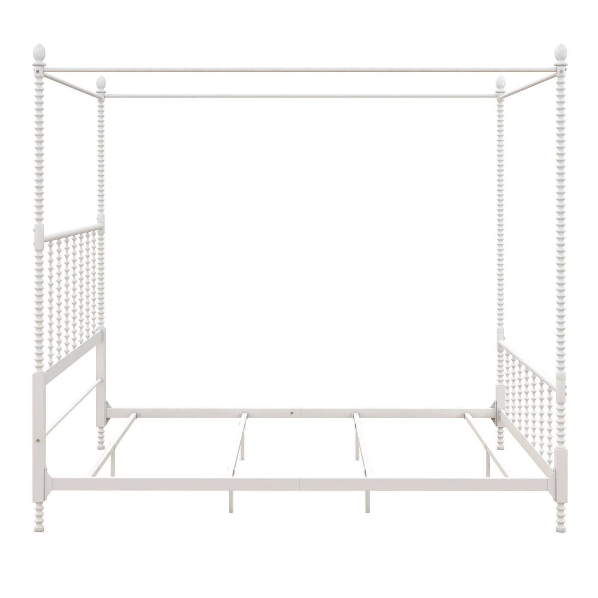 White Metal Canopy Bed X7627