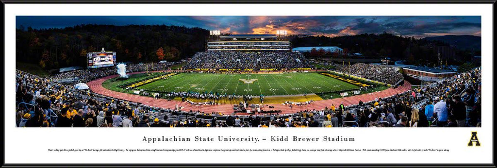 Sunset Appalachian State Mountaineer Football Standard Frame A721734