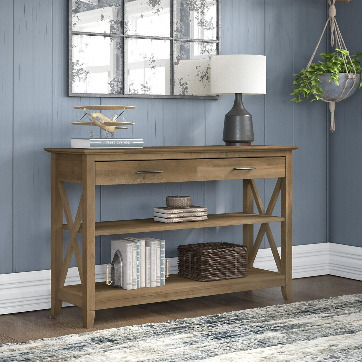 Console Table with Drawers and Shelves G631505