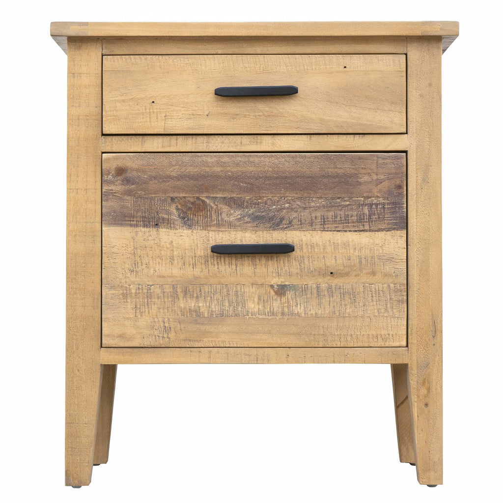 Reclaimed Wood Filing Cabinet with Two Drawers I493