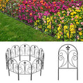 Decorative Garden Fence 10 Pack, 24in x 10ft Rustproof Metal Fencing M867744