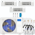 36,000 BTU 3 Zone Ceiling Cassette Ductless Air Conditioner and Heat Pump O61772