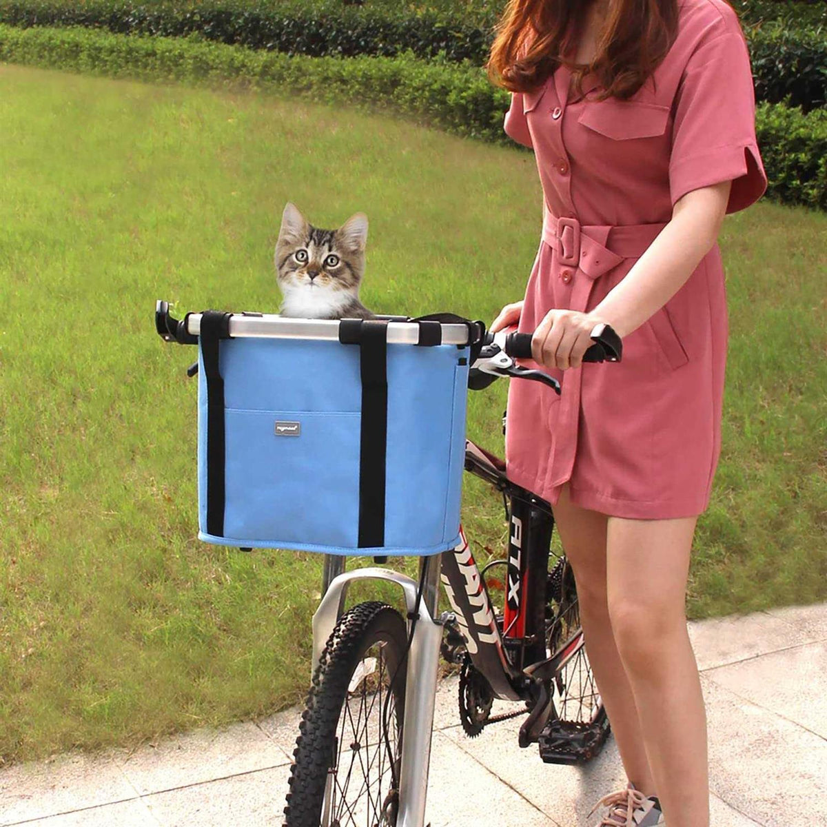 Folding Detachable Bicycle Handlebar Basket K414924