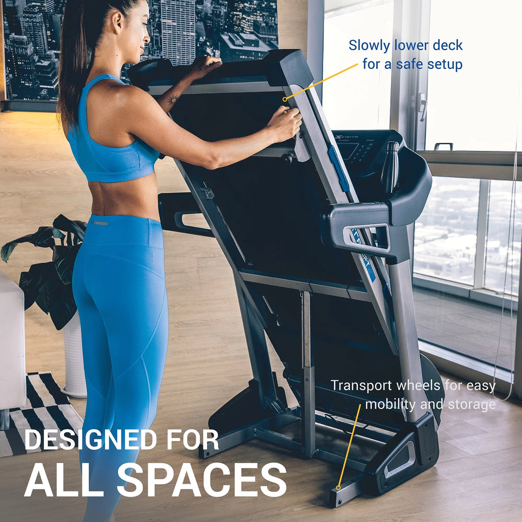 Folding Treadmill with Bluetooth, 3.25 HP Motor, 15 Incline Levels B56115