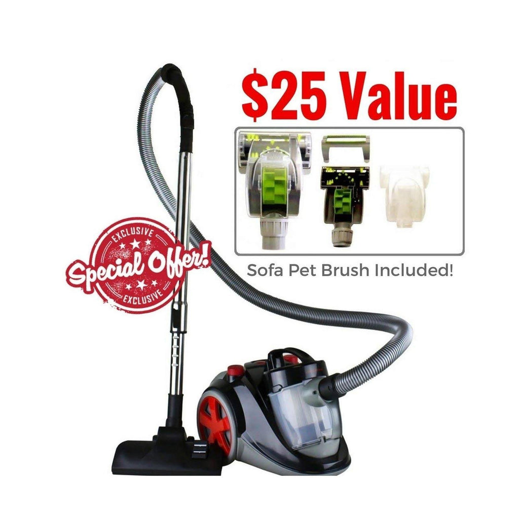 Bagless Canister Cyclonic Vacuum with HEPA Filter J52120