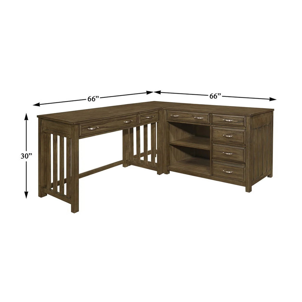 L Shaped Wood Desk C757847