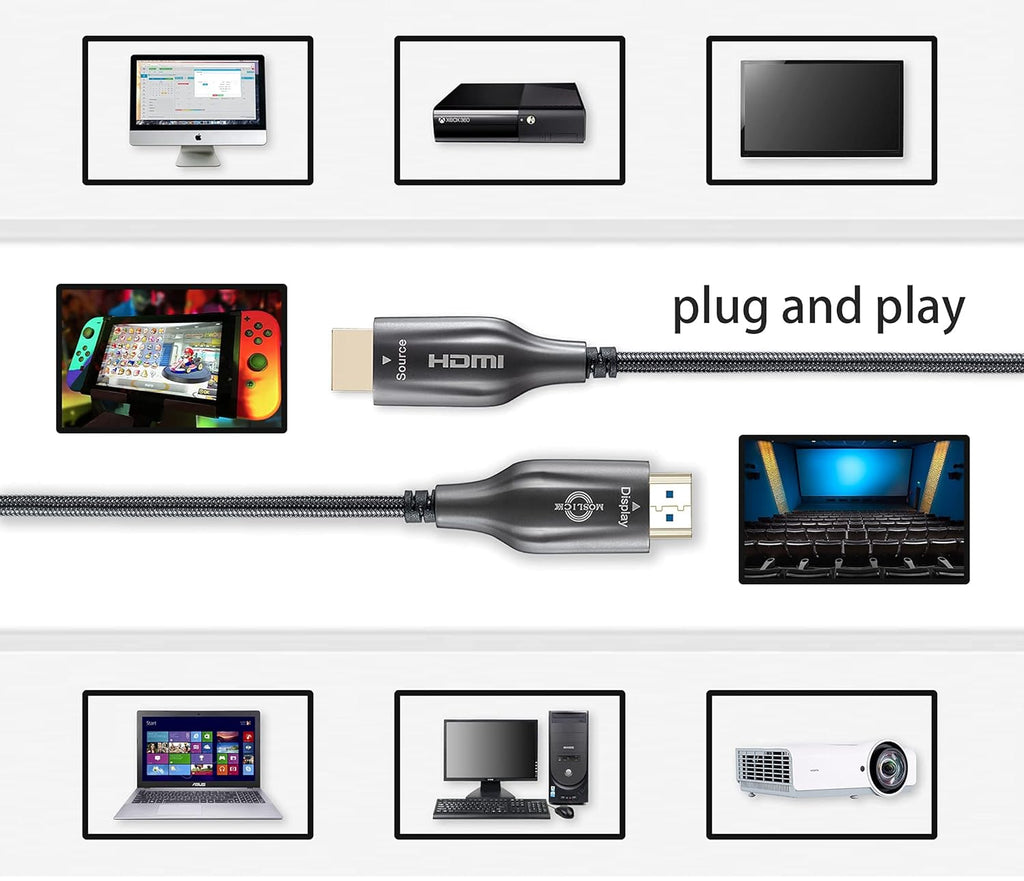 4K Fiber Optic HDMI Cable 30ft P38944
