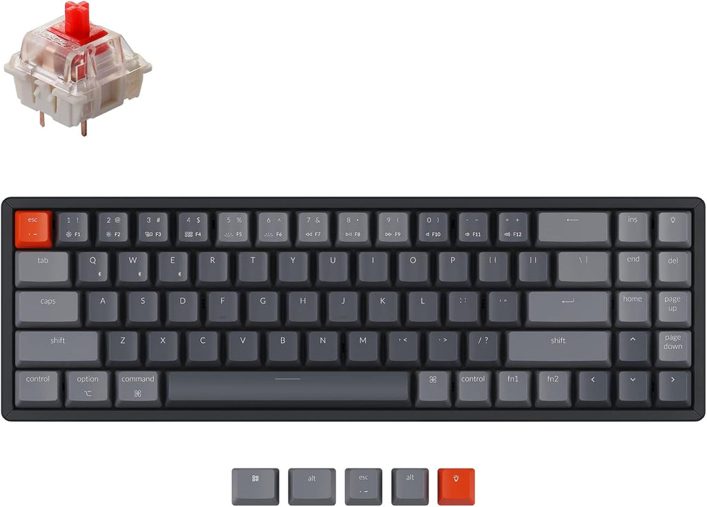 70% Layout 72 Keys Wireless Wired Mechanical Keyboard Y783