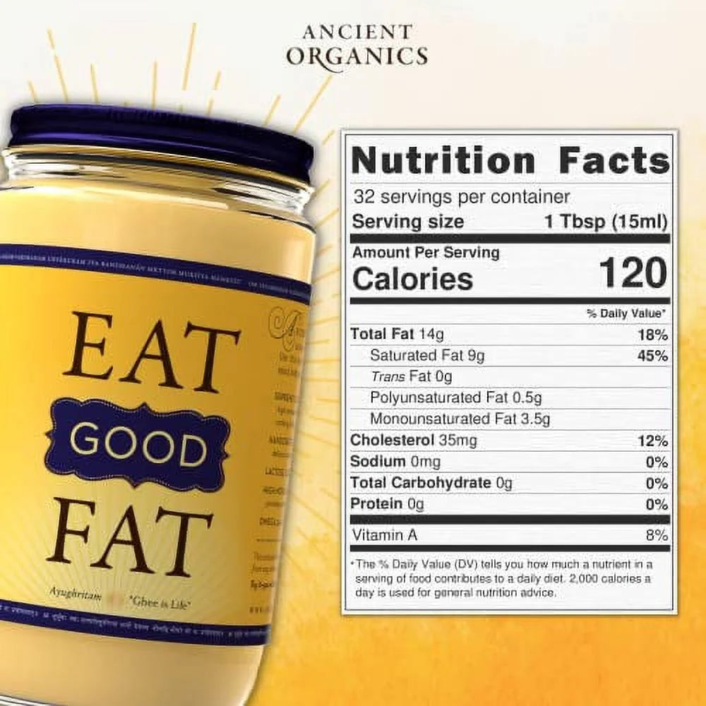 32 Fl Oz 2-Pack Organic Grass-Fed Ghee Butter G27056