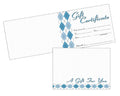 Gift Certificate Cards & Envelopes 20 pack D7040