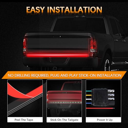 60 Inch LED Tailgate Light Bar with Reverse & Sequential Turn Signals Y600