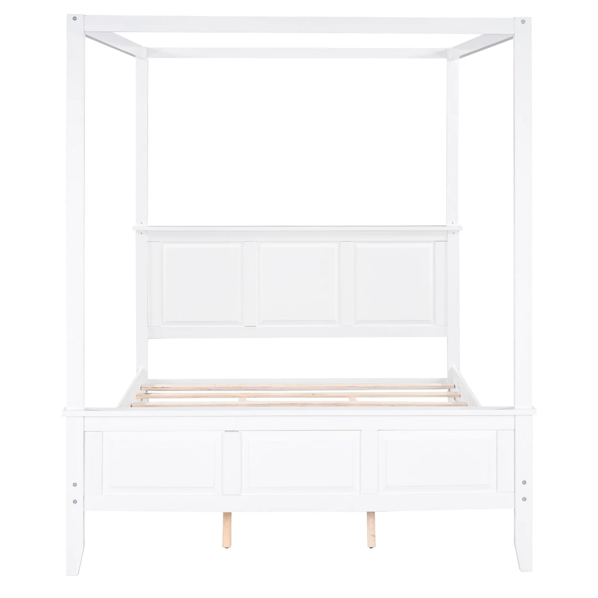 Queen Size Canopy Bed with Headboard and Footboard G393269