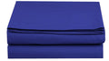 Set of 2 King Size Royal Blue Flat Sheet L94703