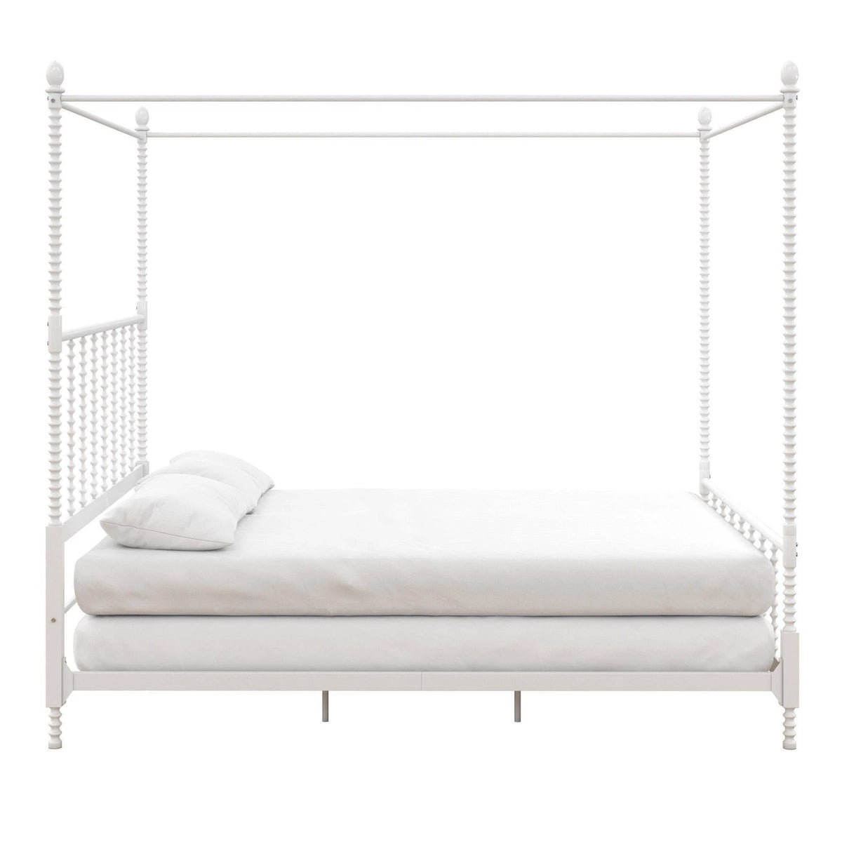 White Metal Canopy Bed X7627
