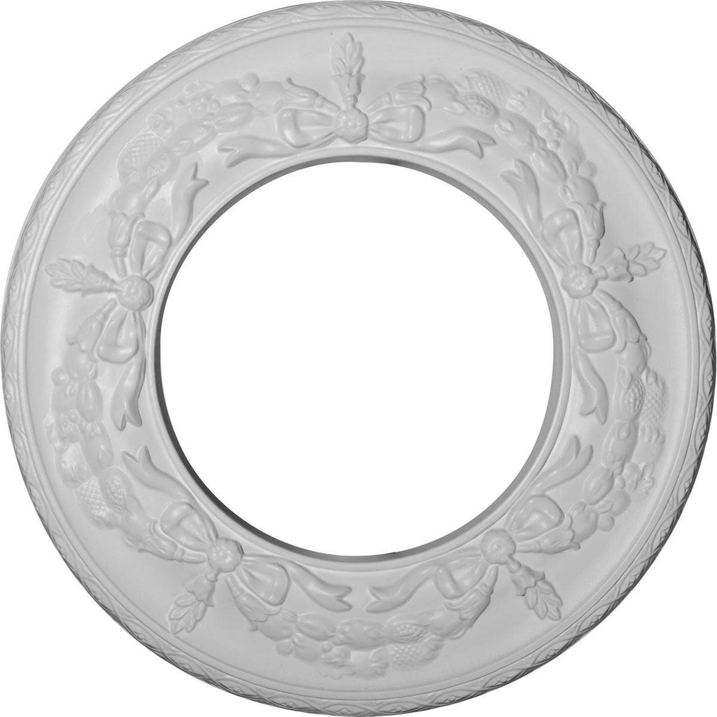 Salem Ceiling Medallion, Hand-Painted Green Gold N96429