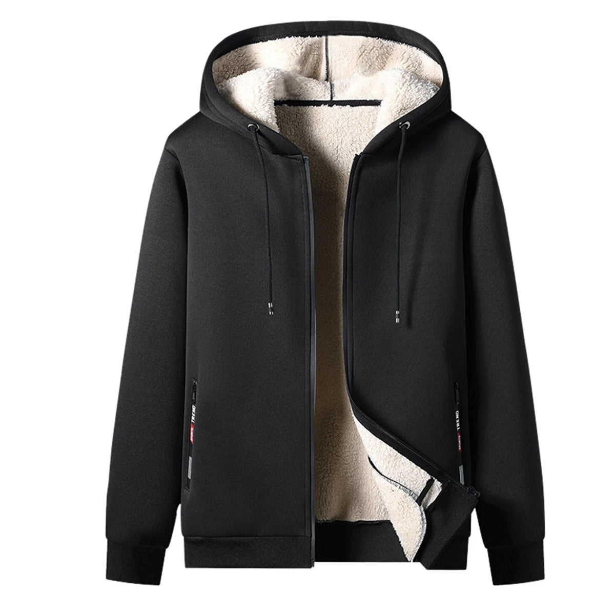Black XXL Fleece Suit Q5483