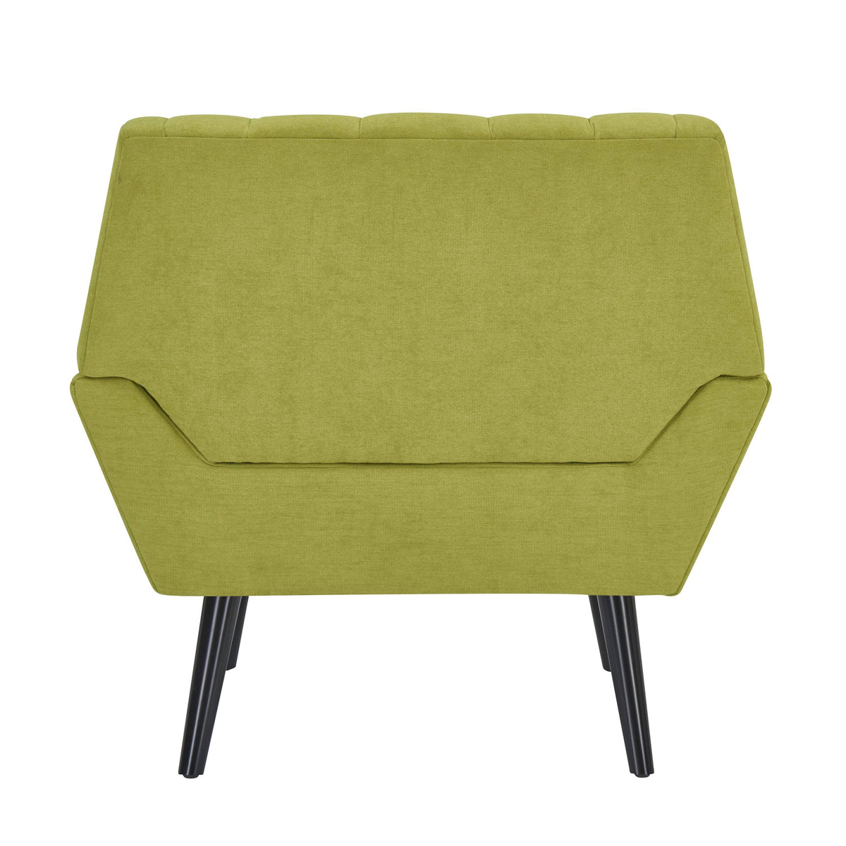 Turquoise Blue Velvet Channel Tufted Armchair J914250