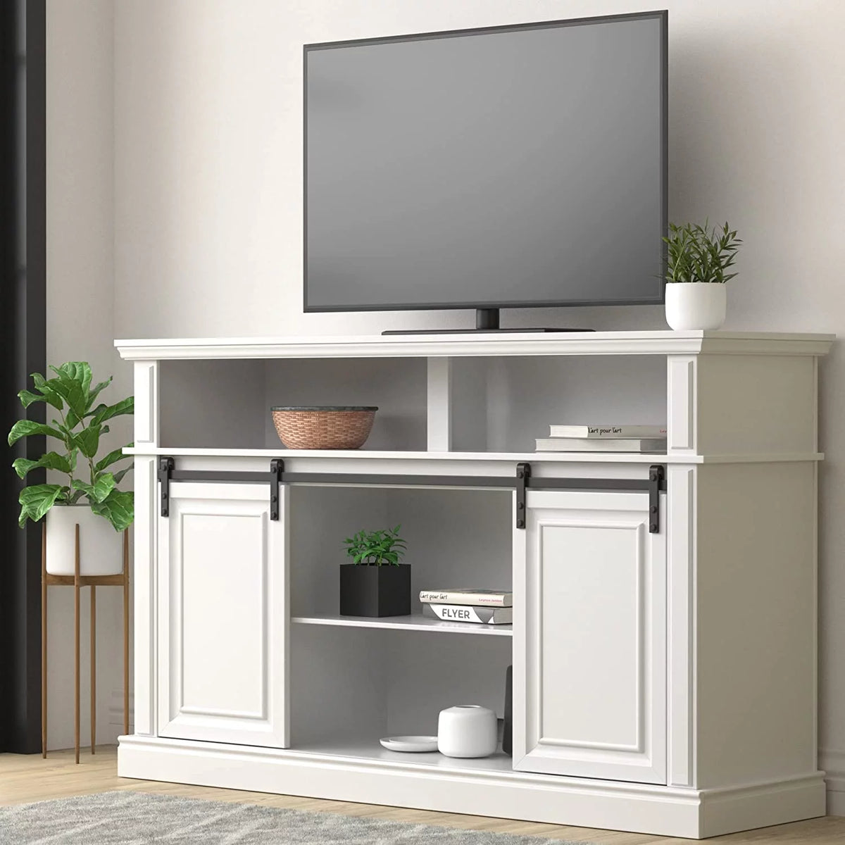 Fireplace TV Stand Wood Entertainment Center F75857