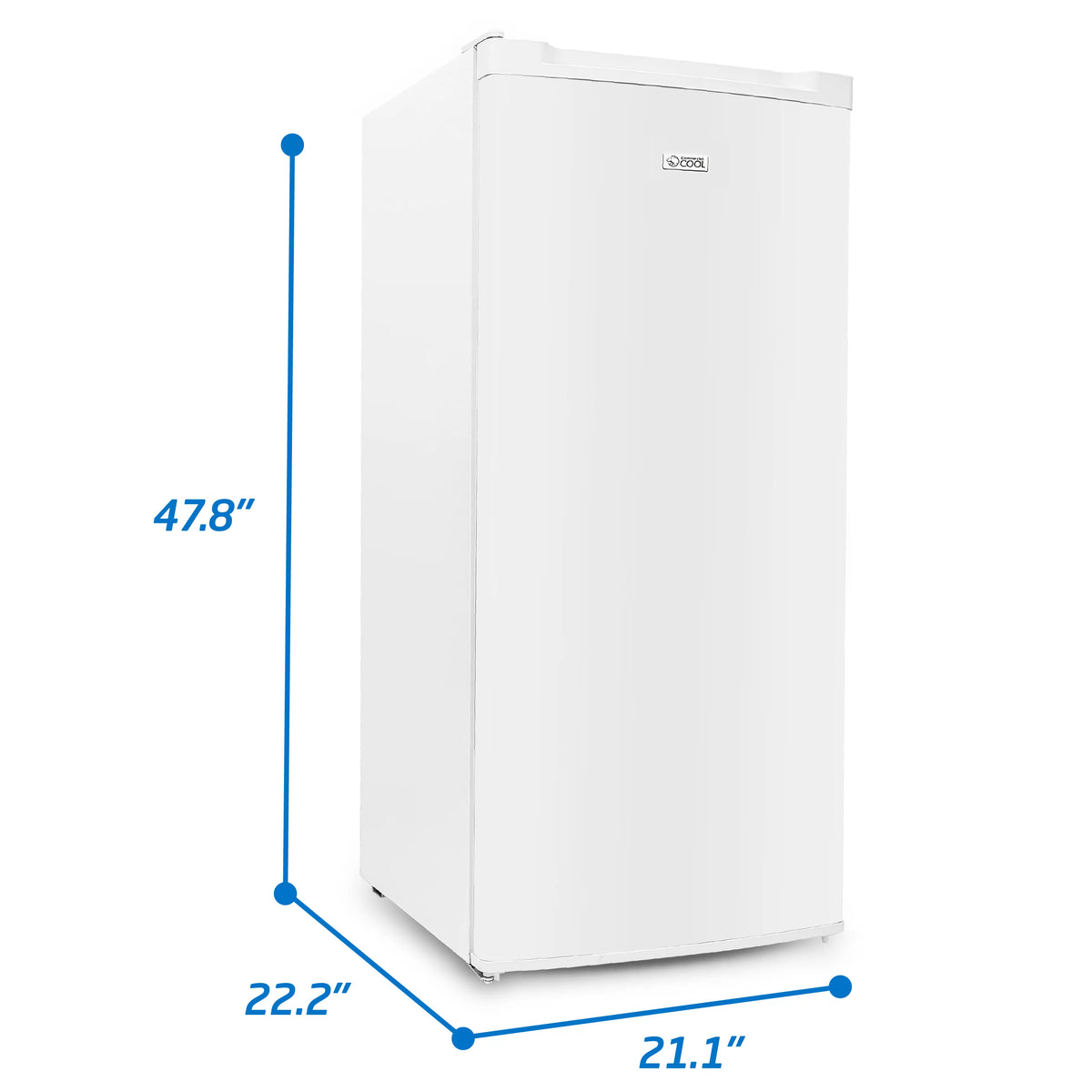 White 5 Cu Ft Upright Freezer with Reversible Door Y210