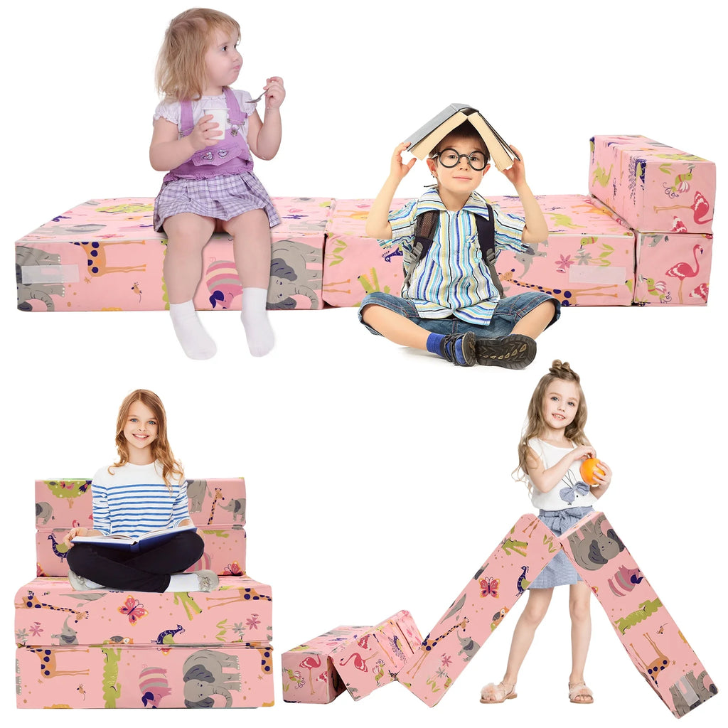 Pink Kids Folding Sofa Bed E992