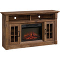 Vintage Oak Media Center Fireplace E505301