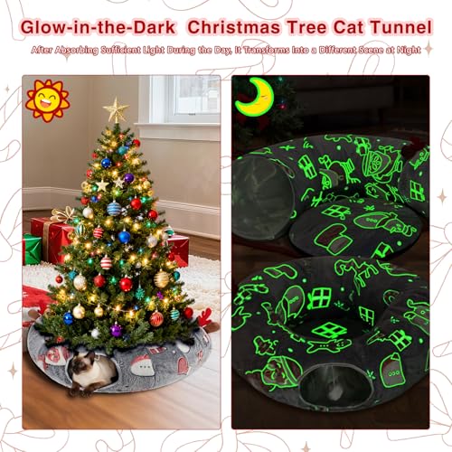 Grey Fluffy Plush Cat Tunnel Bed A7983