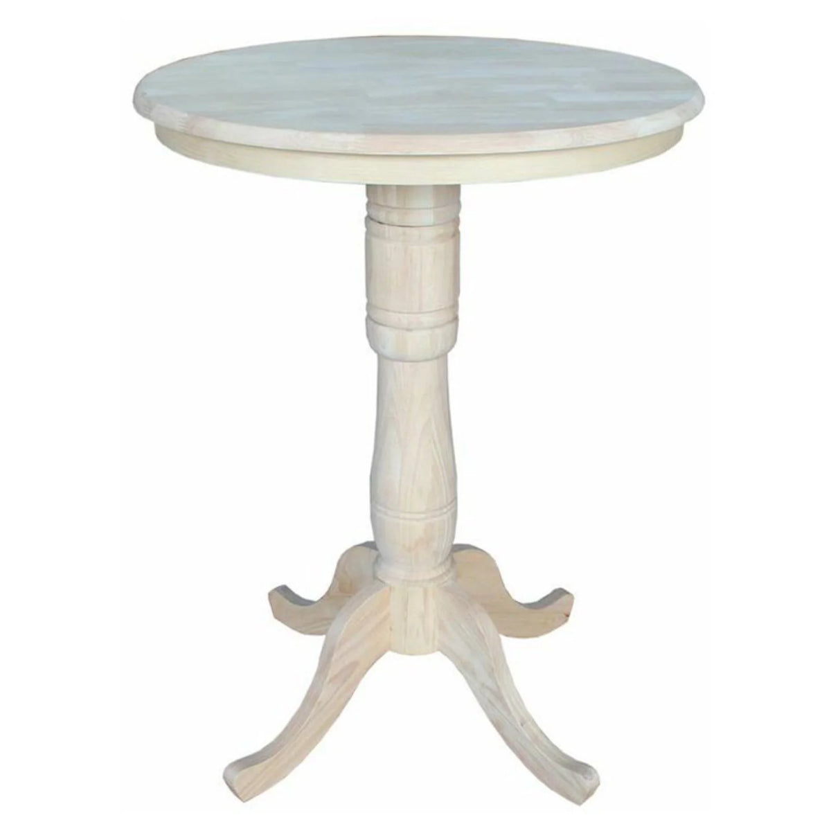 Unfinished Wood Bar Table I59519