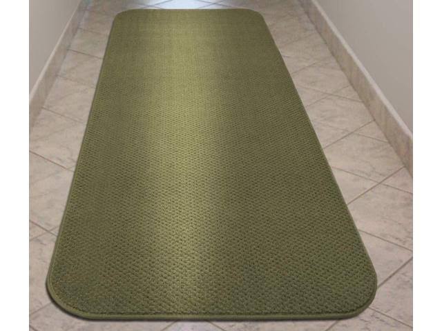 Skid-Resistant Carpet Runner Olive Green 10 ft. x 48 in. L49641