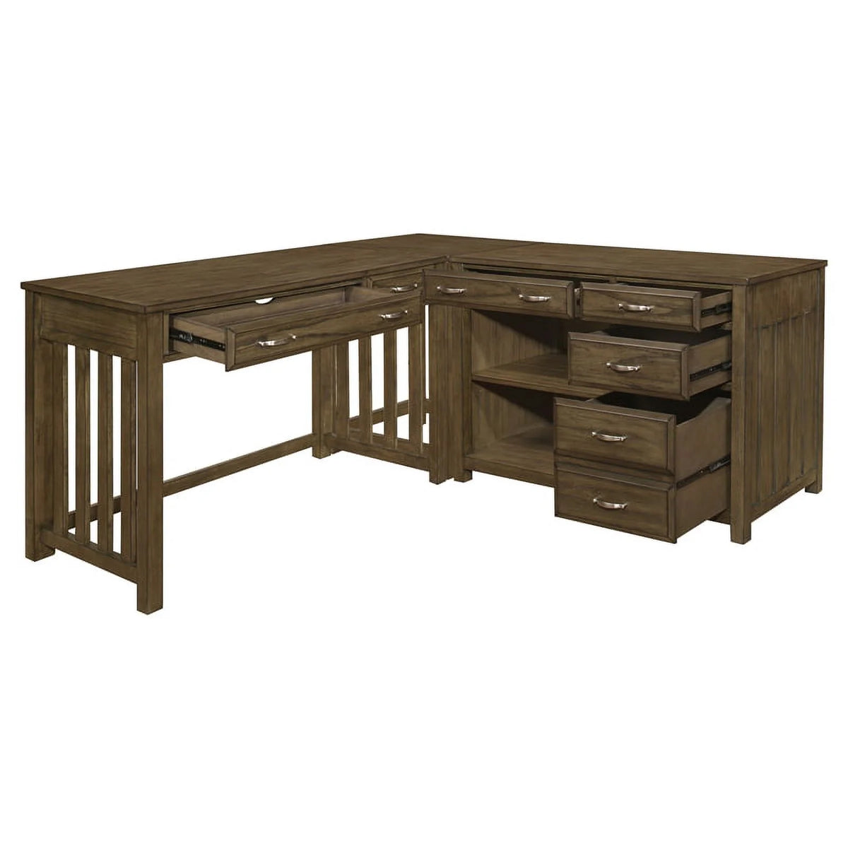 L Shaped Wood Desk C757847