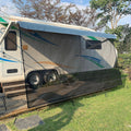 9' X 19' Black Mesh RV Awning Sun Shade Screen F9364