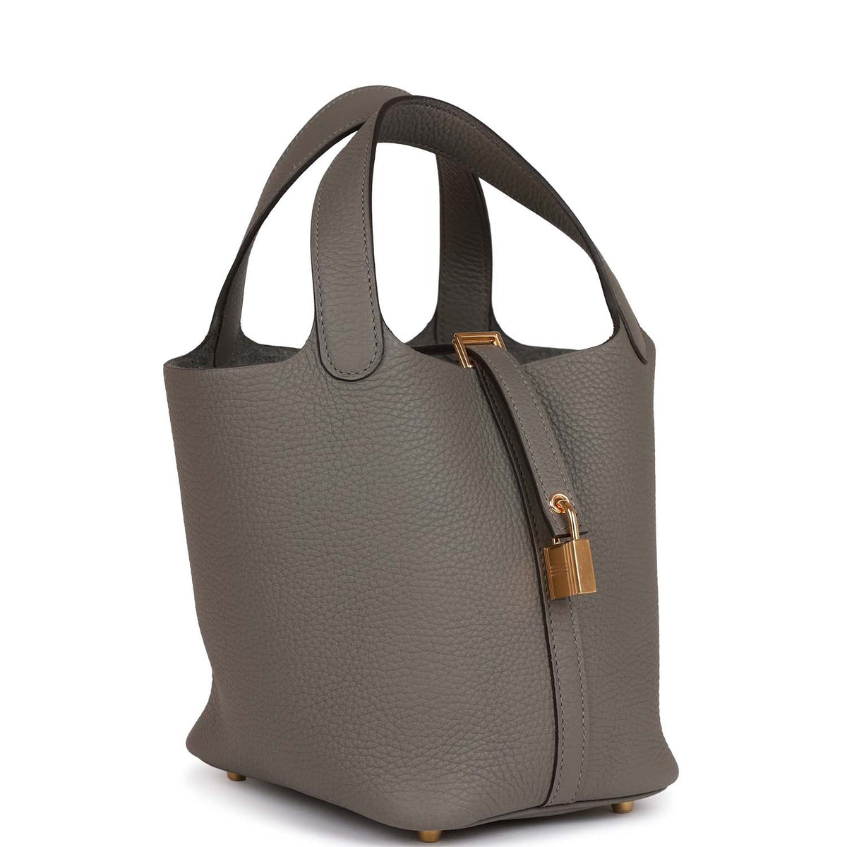 18 Clemence Leather Bucket Bag P7909
