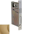 2.5 in. Pocket Door Privacy Mortise Body with Door Pull Satin Brass Black Z1546