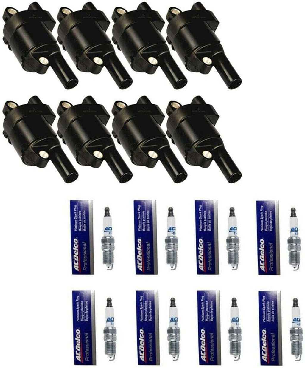 8pcs Ignition Coil Pack And Iridium Spark Plug O815047