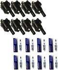 8pcs Ignition Coil Pack And Iridium Spark Plug O815047