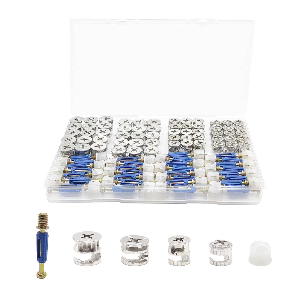 120Pcs 3 in 1 Cam Lock Fasteners T175670