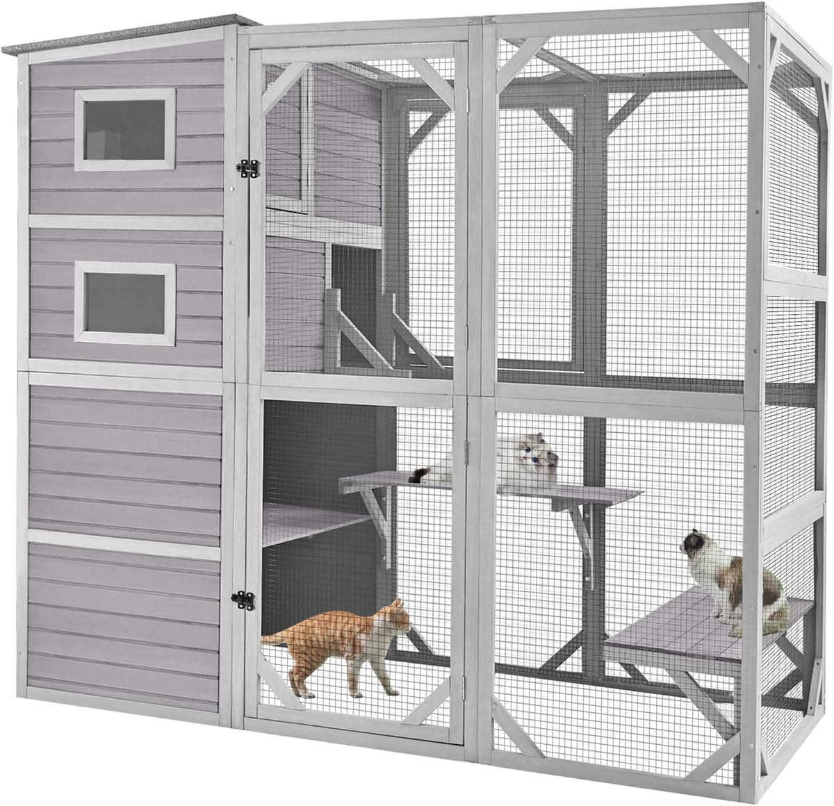 Large Cat House with 4 Levels, 77" L N272074