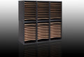 Wooden Literature Organizer Sorter with Removable Shelves, 11 Compartment, Black C7668