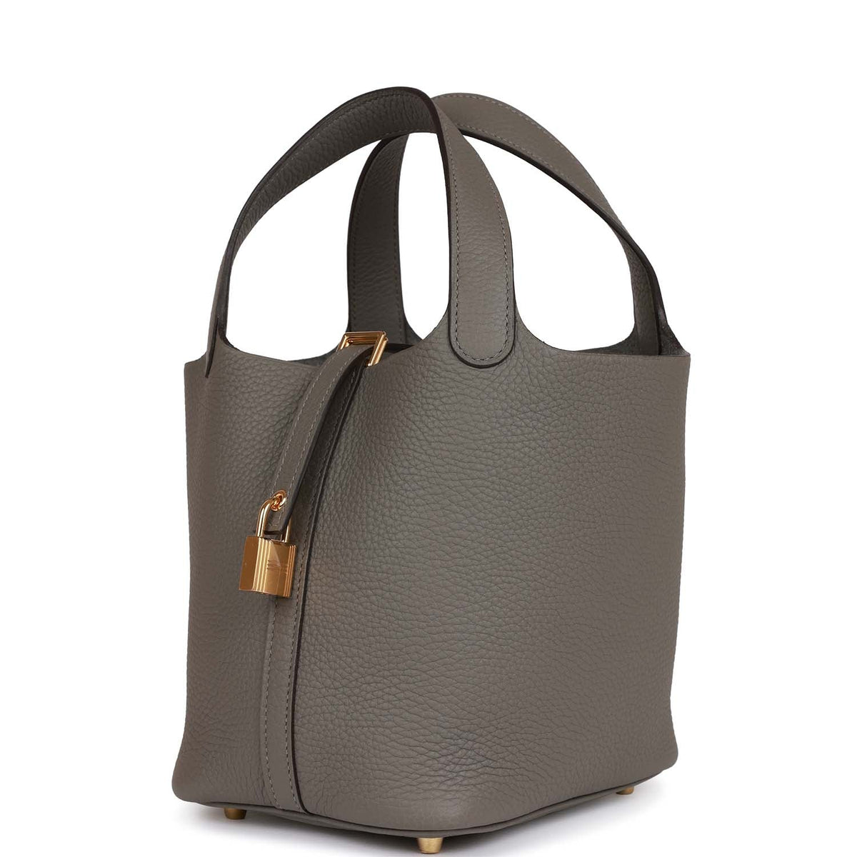 18 Clemence Leather Bucket Bag P7909