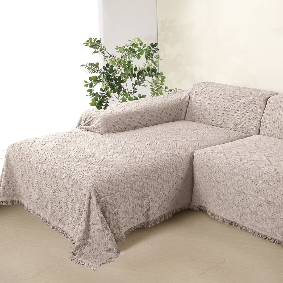 L Shape Sofa Cover Washable Thick F930096