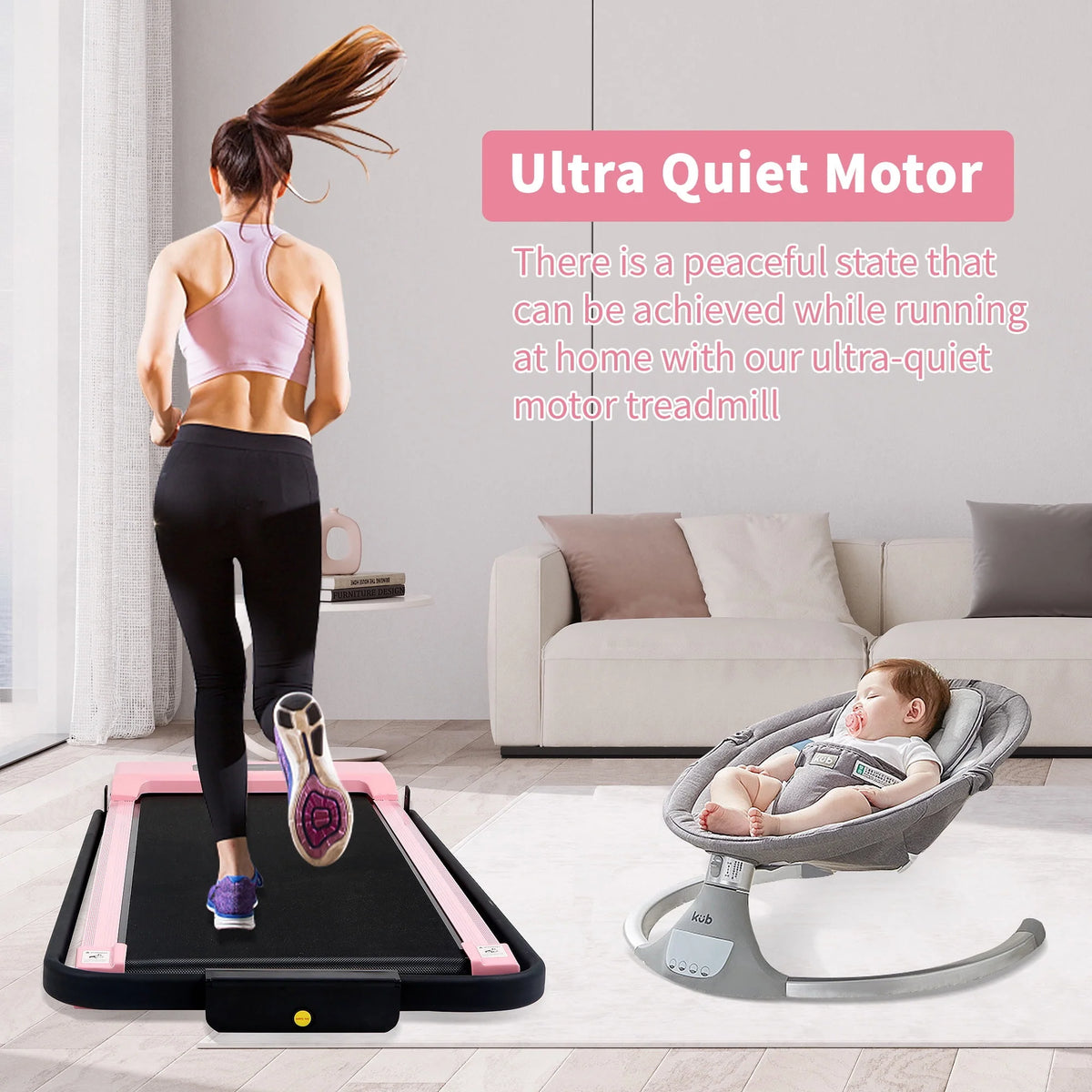 2 in 1 Folding Electric Treadmill C842