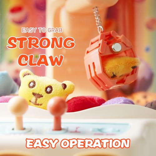 Mini Claw Machine with Music & Lights, 10 Dolls and Game Coins M761