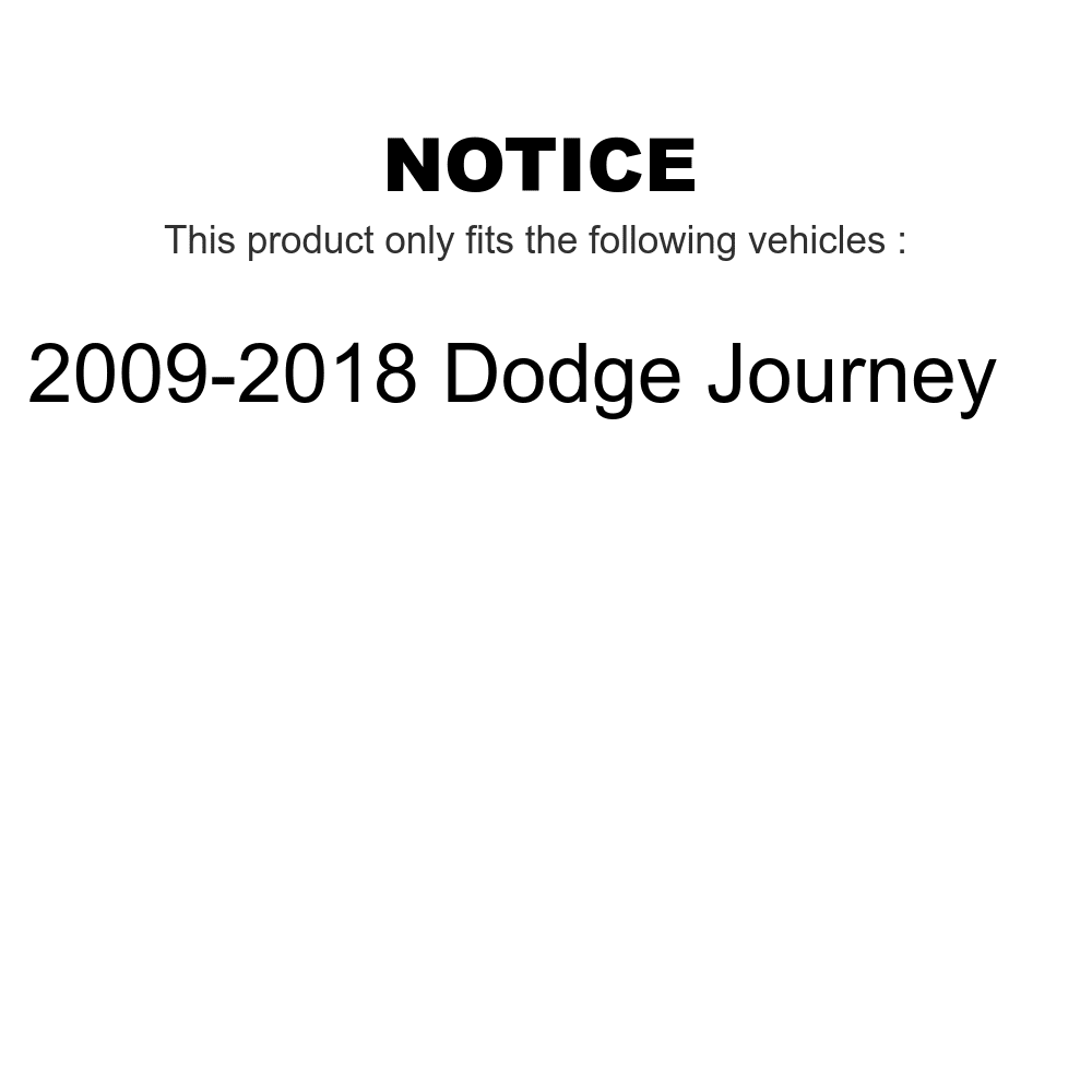 Front Suspension Shock Absorber And TOR Link Kit For 2009-2018 Dodge Journey M5268