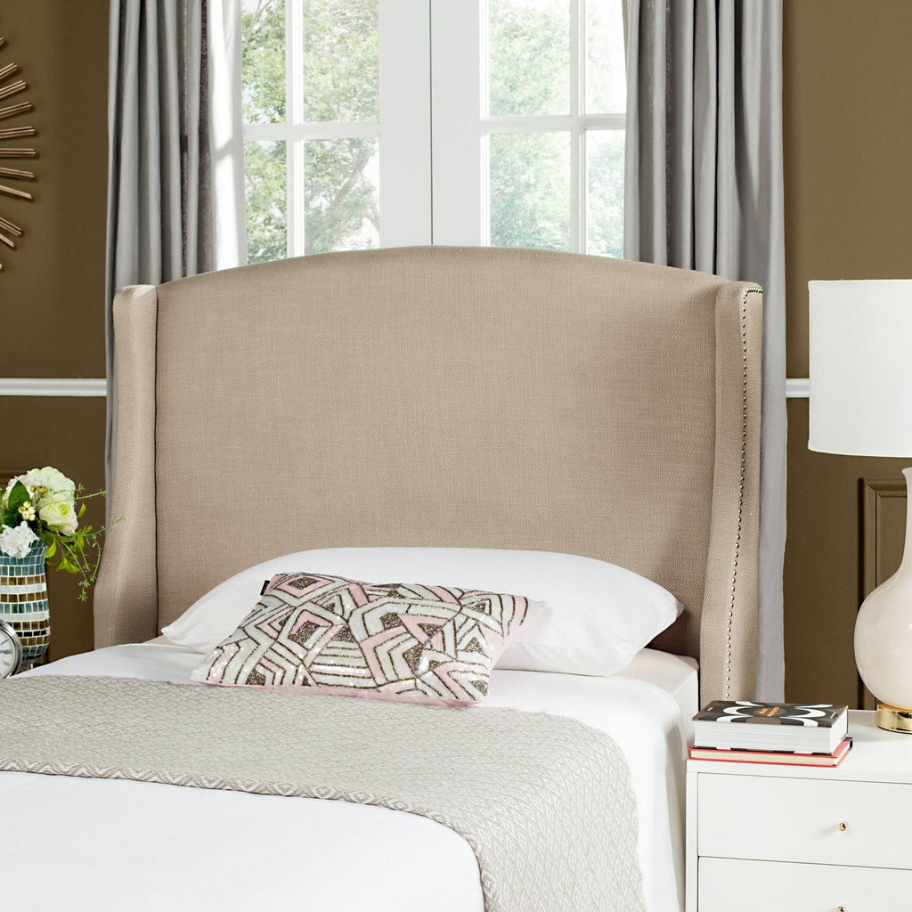 Taupe Winged Headboard Twin W2129