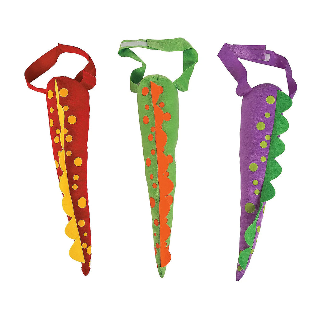 22" Multi-color Plush Dinosaur Costume Tails (6 Set) C268