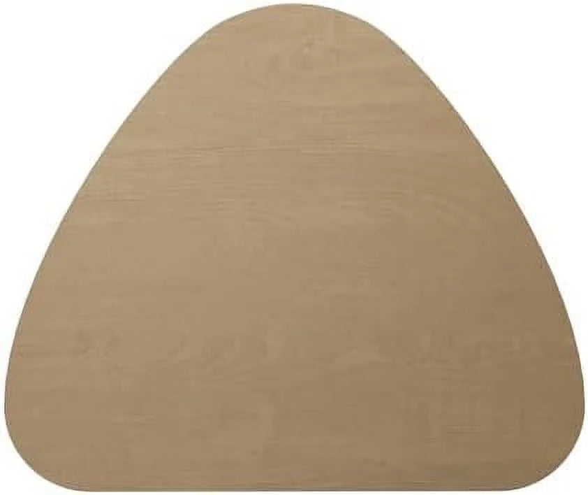 White Brown Birch Solid Wood Round Table C4988