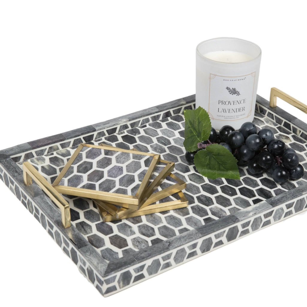 Ivory/Grey Tray I92710