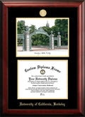 Gold Embossed Diploma Frame with Campus Images Lithograph G325
