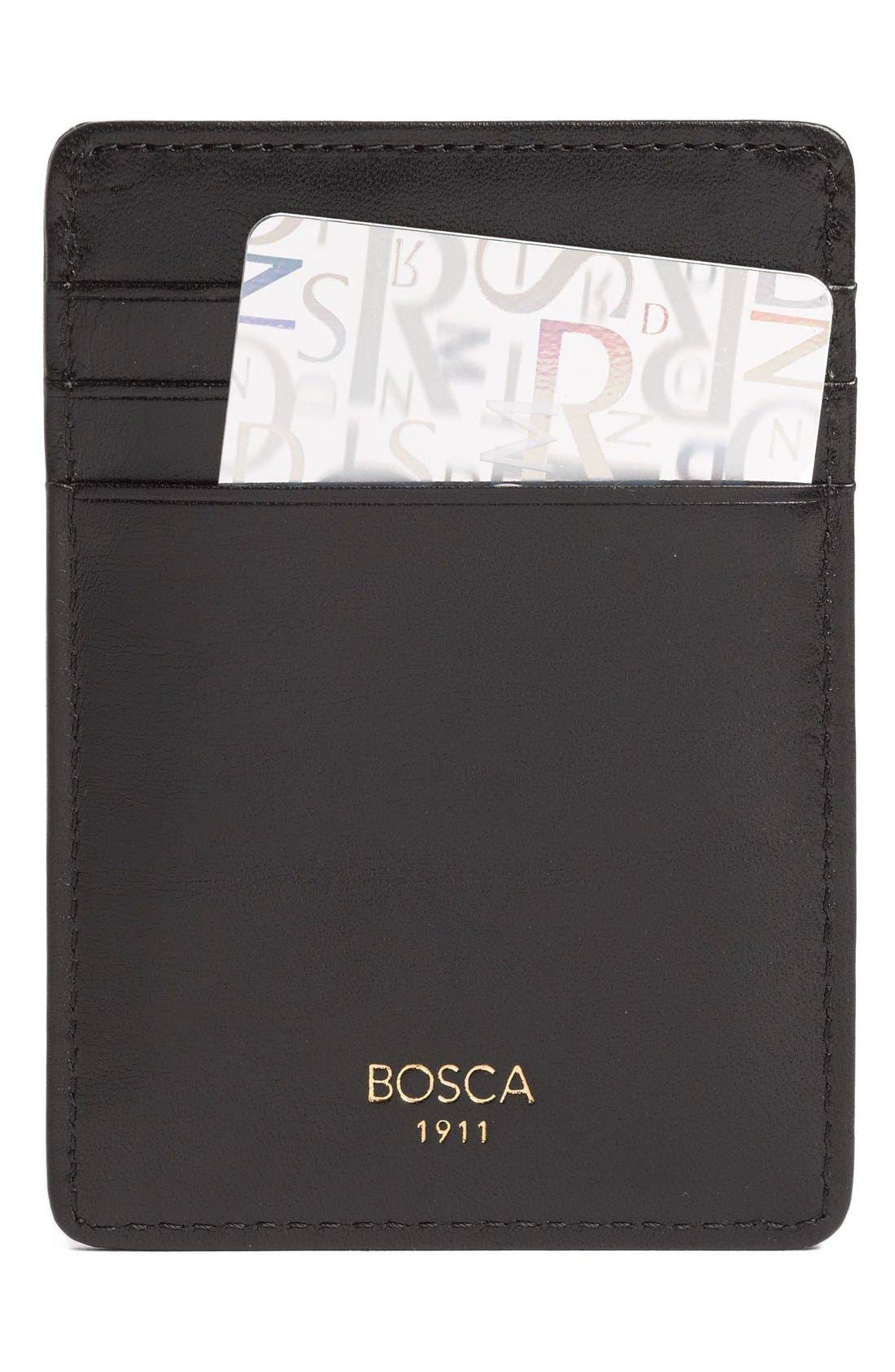 Black Leather Front Pocket Wallet B70324
